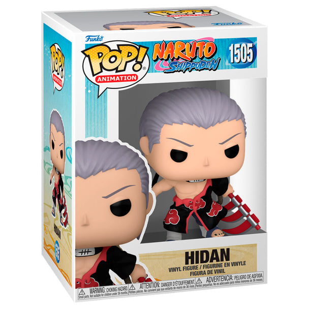 Vue rapprochée de la figurine Funko POP Hidan avec détails précis et couleurs vives