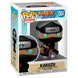 Zoom sur la figurine Funko POP Kakuzu avec détails précis et couleurs vives sous boîte transparente