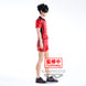 Figurine Tetsuto Kuroo Haikyu!! présentée sur socle avec éclairage mettant en valeur les couleurs