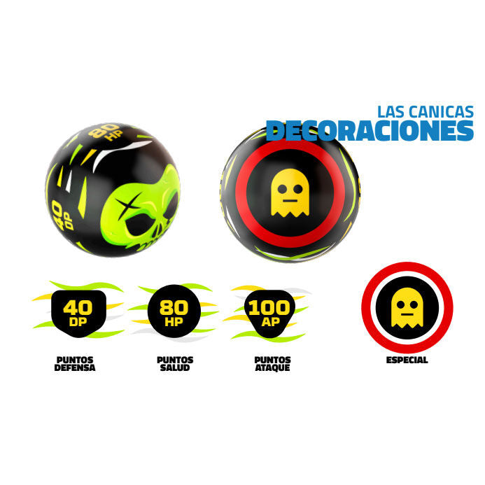 Packaging du set Freak Marbles avec logo WORLD ALIVE visible