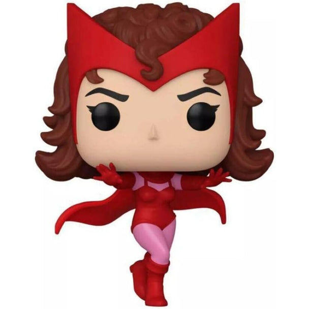 Vue rapprochée de la figurine Scarlet Witch Funko POP montrant son design unique et sa finition soignée