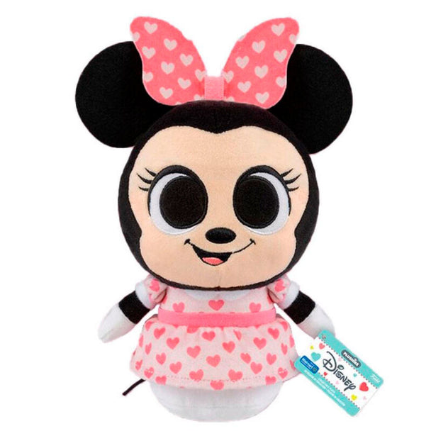 Peluche Disney Minnie exclusive FUNKO de 17,5 cm, vue de face avec détails soignés et couleurs vives.