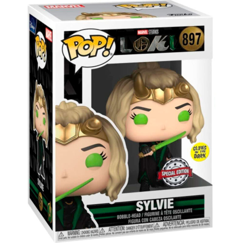 Figurine Funko POP de Loki Sylvie Marvel exclusive, 9cm en boîte vitrine.