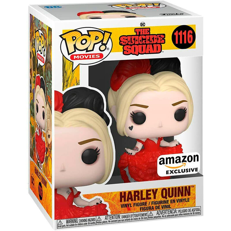 Figurine Funko POP Harley Quinn Suicide Squad DC Comics exclusive en vinyle de 9 cm dans sa boîte vitrine