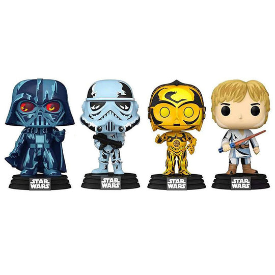 Vue rapprochée d’une figurine Funko POP Star Wars issue du pack exclusif édition limitée