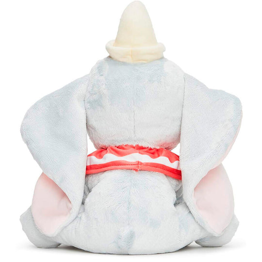 Peluche Dumbo Disney de 30 cm vue de face avec ses grandes oreilles caractéristiques