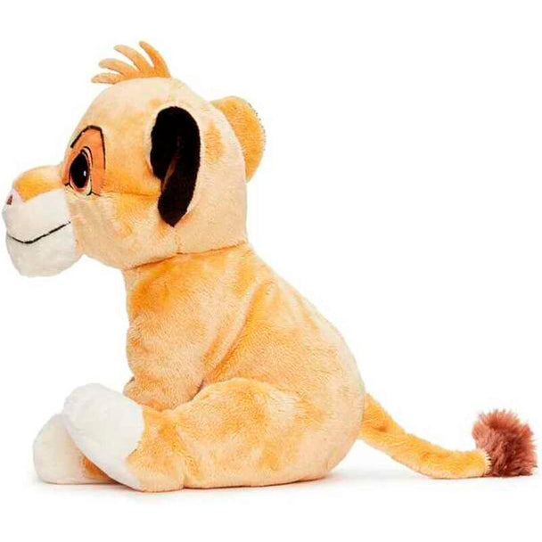 Peluche Simba Le Roi Lion Disney de 30 cm vue de face avec détails réalistes et couleurs vives