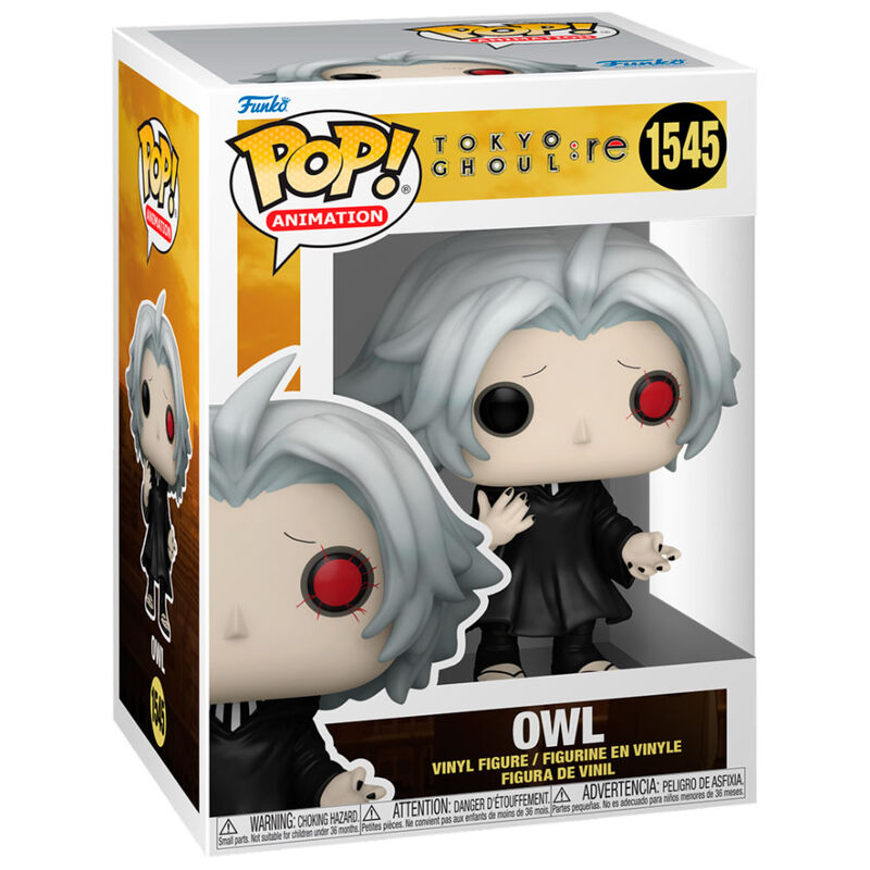 Boîte cadeau avec fenêtre transparente contenant la figurine Funko POP Tokyo Ghoul:re Owl
