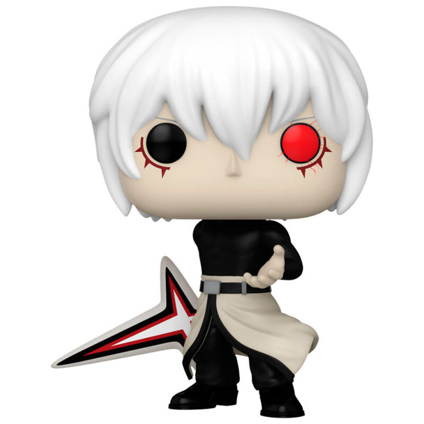Figurine Funko POP Ken Kaneki de Tokyo Ghoul:re en vinyle de 9 cm dans sa boîte fenêtre collector