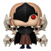 Vue rapprochée de la figurine Hinami Fueguchi Funko POP avec détails du visage et costume