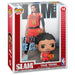 Vue de côté de la figurine POP Trae Young NBA Slam par FUNKO, montrant la posture dynamique et le design soigné
