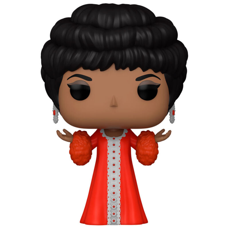 Figurine Funko POP Rocks Aretha Franklin en vinyle de 9 cm avec boîte vitrine transparente