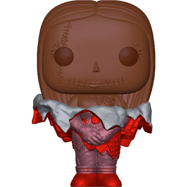 Figurine Funko POP Sally Disney L'Étrange Noël de Monsieur Jack en vinyle, hauteur 9 cm, présentée dans sa boîte cadeau avec fenêtre transparente