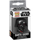 Vue du porte-clés Pocket POP Star Wars Darth Vader accroché à un trousseau de clés métalliques