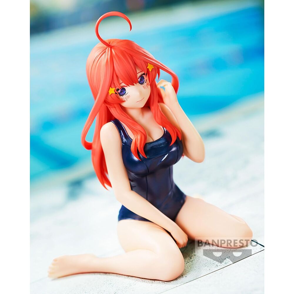 Vue rapprochée sur le visage expressif et les finitions précises de la figurine Celestial Vivi Itsuki Nakano