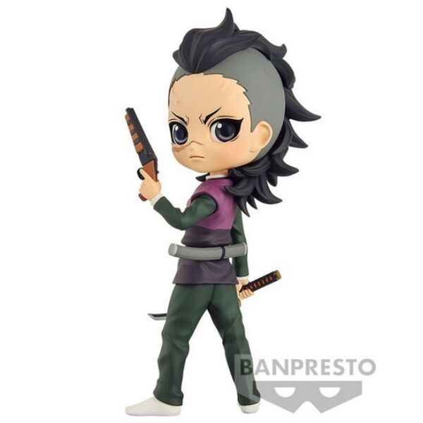 Présentation complète de la figurine Genya Shinazugawa Demon Slayer Q Posket 14cm BANPRESTO