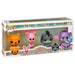 Pack de 4 figurines Funko POP Disney représentant Winnie l'Ourson, Porcinet, Bourriquet et Heffalump en vinyle coloré