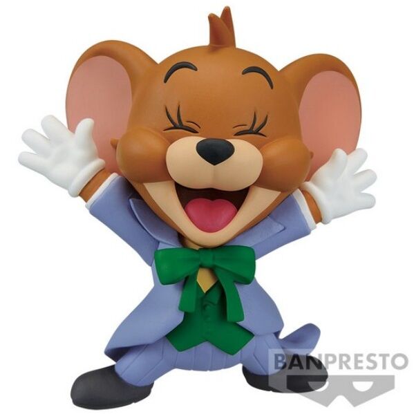 Photo de groupe montrant la figurine Jerry Joker avec autres produits Tom and Jerry