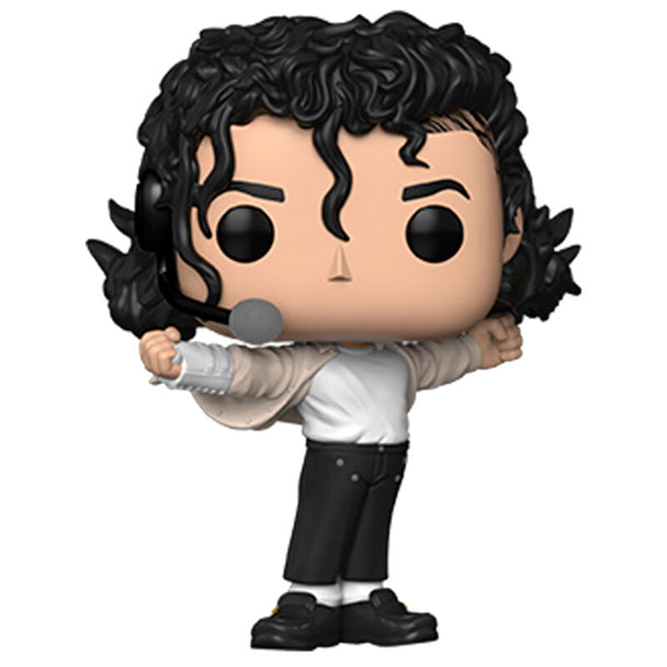 Packaging de la figurine Funko POP Michael Jackson Superbowl montrant le design et les détails du vinyle