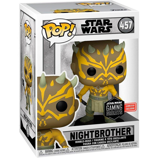 Vue rapprochée de la figurine exclusive Funko POP Nightbrother Star Wars en vinyle