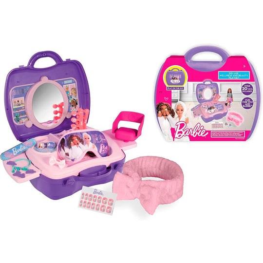 Accessoires du coffret Barbie beauté : bandeaux, stickers pour ongles et lime à ongles