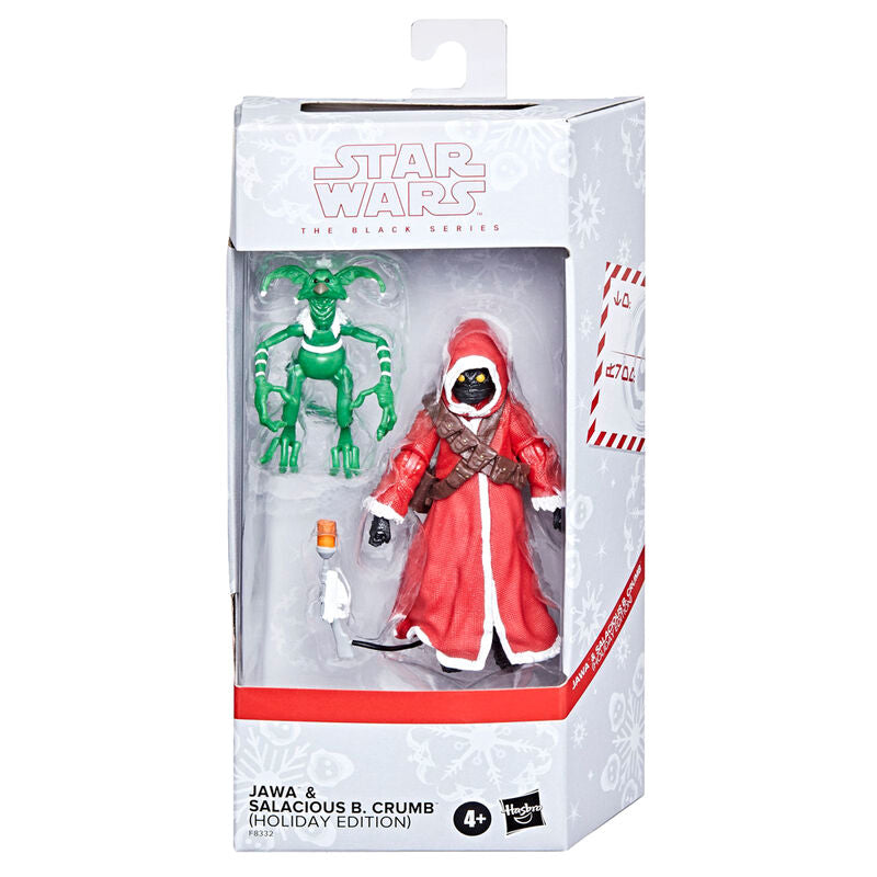 Figurine articulée Jawa Star Wars édition fêtes 15 cm par HASBRO vue de face
