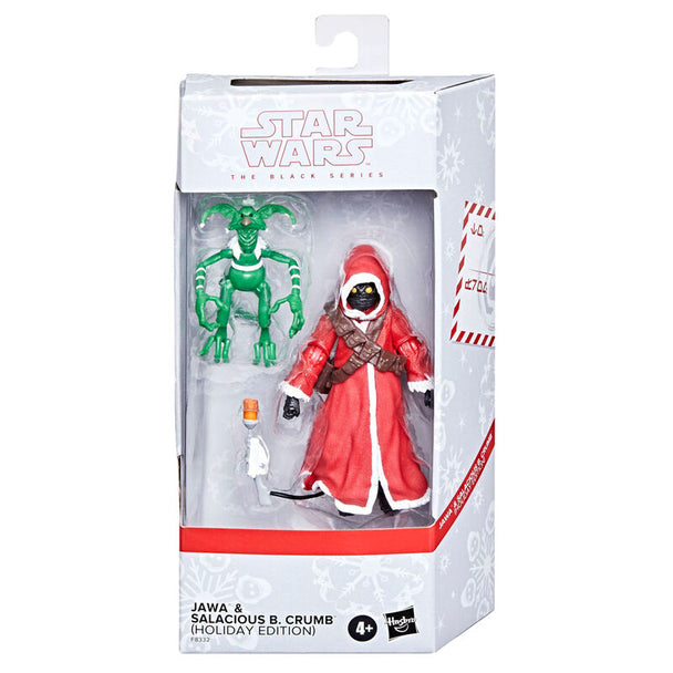 Figurine articulée Jawa Star Wars édition fêtes 15 cm par HASBRO vue de face