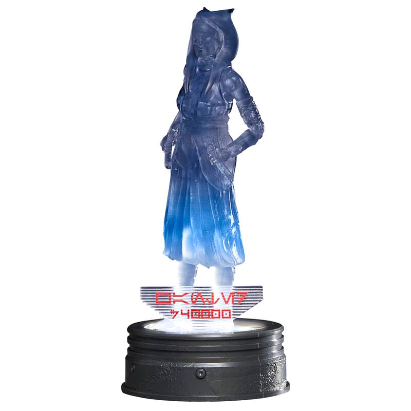 Vue de face de la figurine Ahsoka Tano 15cm articulée avec tenue fidèle au personnage