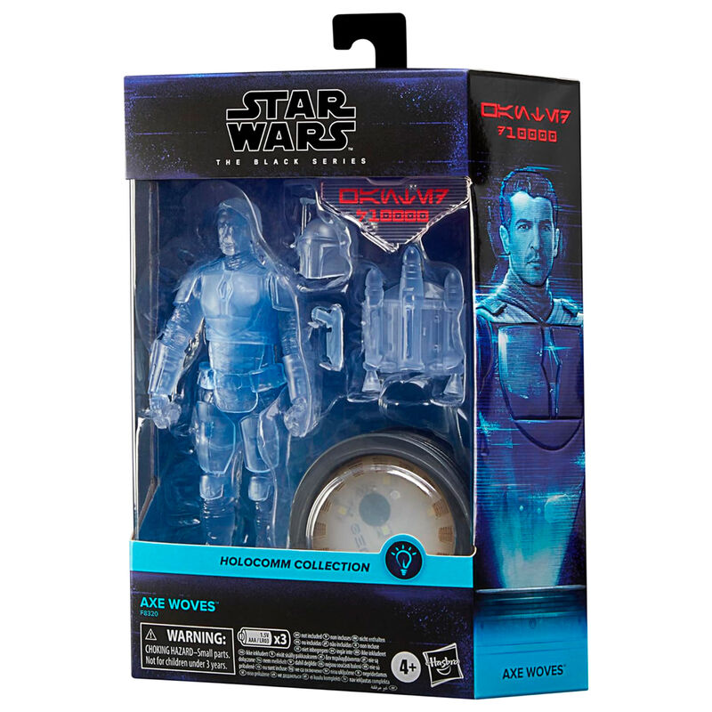 Figurine Axe Woves Star Wars posée sur un socle avec éclairage studio