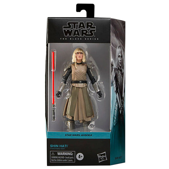 Figurine articulée Star Wars Ahsoka Shin Hati 15 cm vue de face avec accessoires