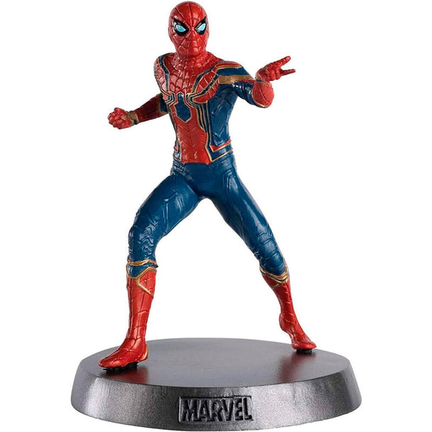 Figurine Iron Spider Marvel Avengers Heavyweights à l'échelle 1:18 avec détails précis du costume rouge et or