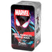 Détail rapproché de la figurine Spiderman Miles Morales montrant les textures et finitions du costume