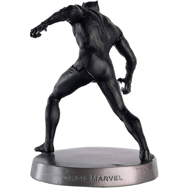 Vue latérale de la figurine Black Panther Marvel Civil War montrant la posture dynamique