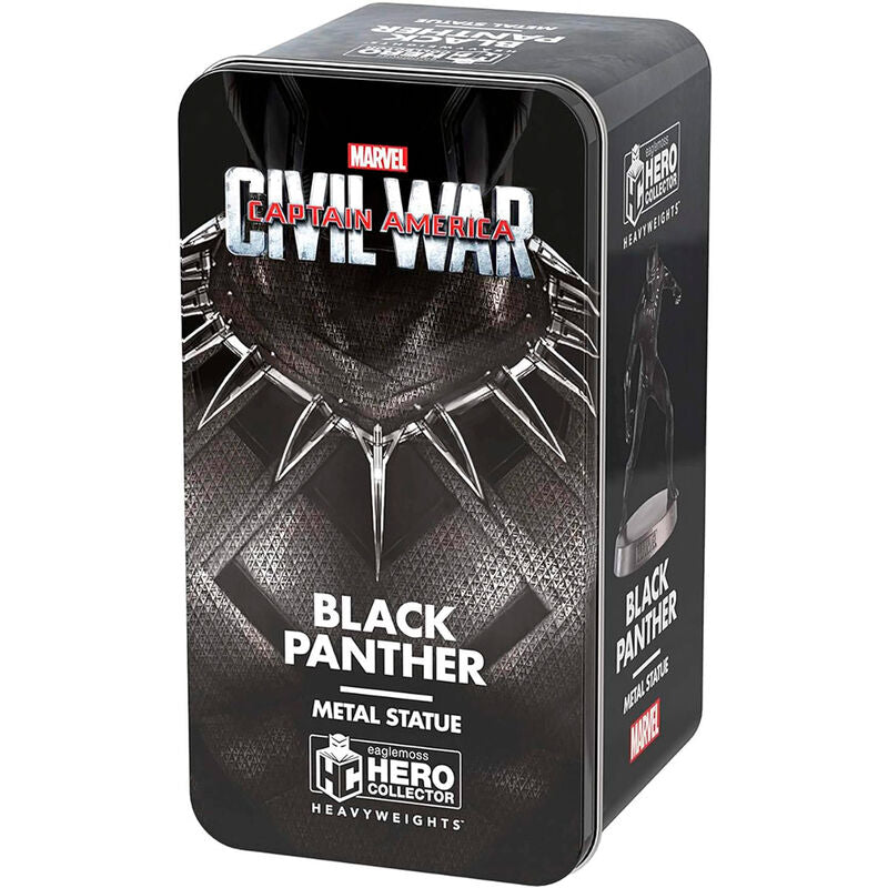 Photo détaillée des textures et finitions de la figurine Black Panther Marvel Civil War