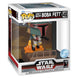 Vue rapprochée de la figurine FUNKO POP Deluxe Boba Fett exclusive avec détails précis et finition soignée