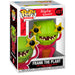 Vue rapprochée de la figurine Funko POP Harley Quinn Frank the Plant montrant les détails colorés et le style unique DC Comics
