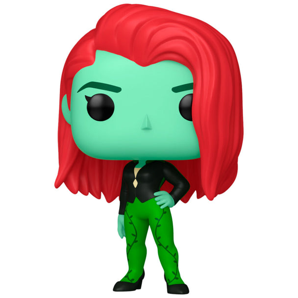 Figurine Funko POP de 9 cm représentant Harley Quinn en tenue colorée de DC Comics dans sa boîte vitrée.