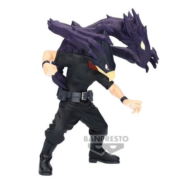 Profil gauche de la figurine Tokoyami Fumikage My Hero Academia de 13 cm signée BANPRESTO