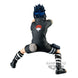 Vue arrière de la figurine Sasuke Uchiha III mettant en valeur la qualité des finitions et les détails du manteau