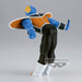 Figurine Ginyu Burter Dragon Ball Z posée sur socle, montrant l’ensemble complet