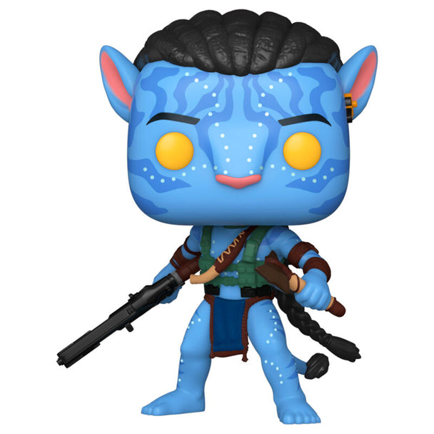 Détail de la figurine Funko POP Jake Sully en vinyle, édition Avatar The Way of Water, vue de face