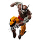 Figurine Wolverine en position d'attaque avec griffes métalliques visibles