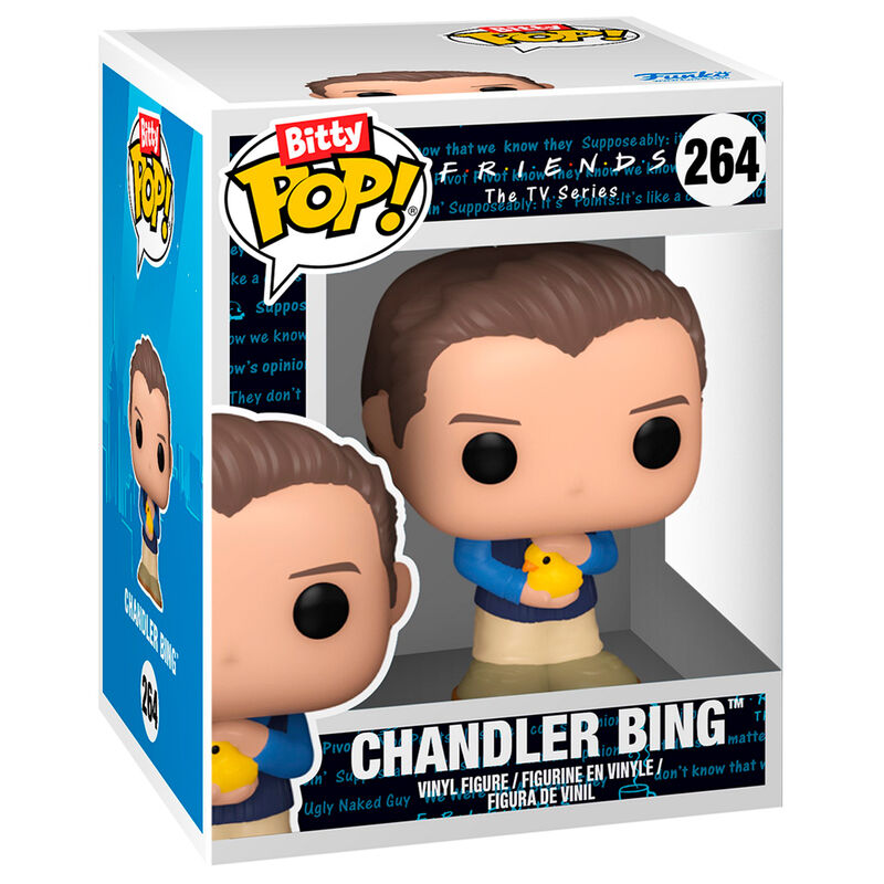 Packaging du blister FUNKO avec les quatre figures miniatures Bitty POP Friends Phoebe
