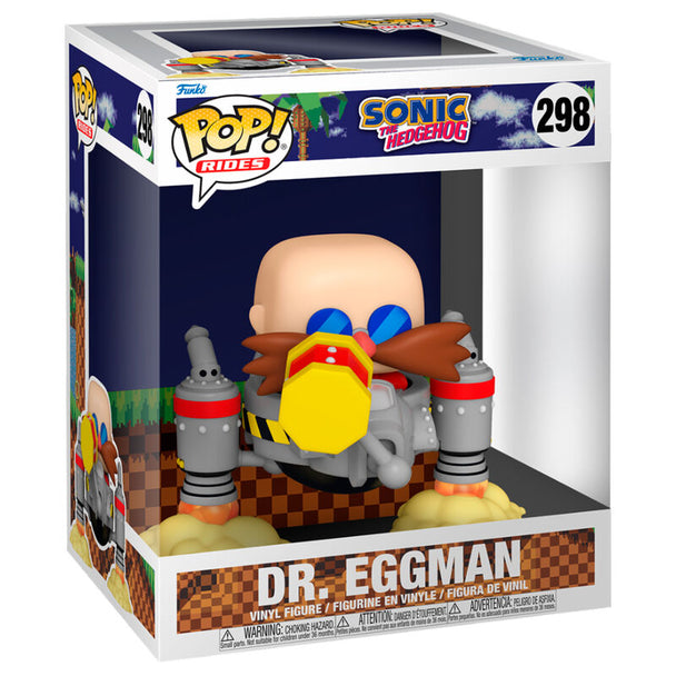 Figurine POP Dr. Eggman de Sonic the Hedgehog FUNKO vue de face avec ses détails colorés