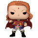 Vue rapprochée de la figurine Funko POP Black Clover Fuegoleon montrant les détails du visage et du costume