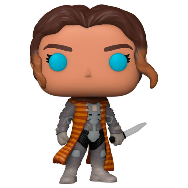 Packaging original de la figurine Funko POP Chani Dune 2 montrant le design et la taille compacte de 9 cm