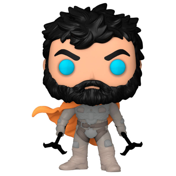 Emballage de la figurine Funko POP Stilgar Dune 2 montrant la boîte vitrine avec fenêtre et le logo Funko