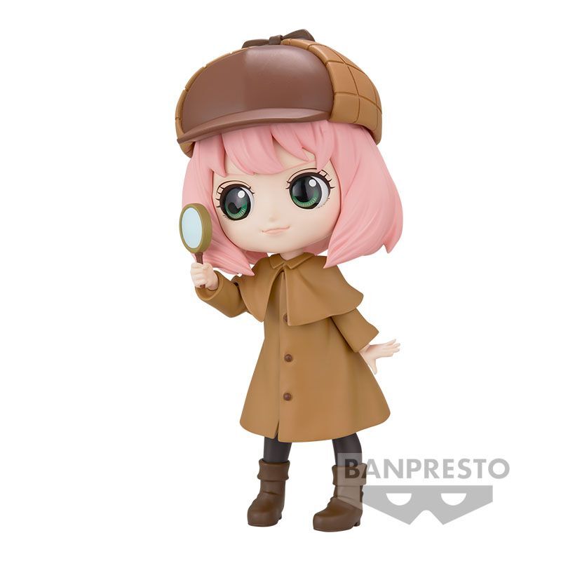 Photo d'ensemble des six images de la figurine Anya Forger Spy X Family Q posket