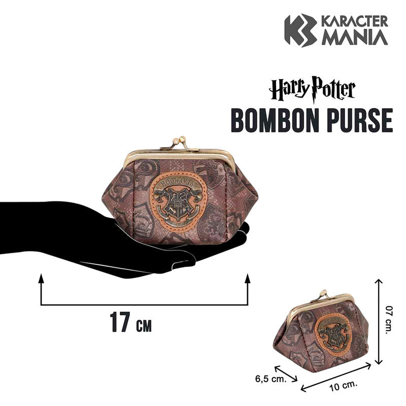 Image rapprochée de la fermeture sécurisée du porte-monnaie Harry Potter Pride KARACTERMANIA.