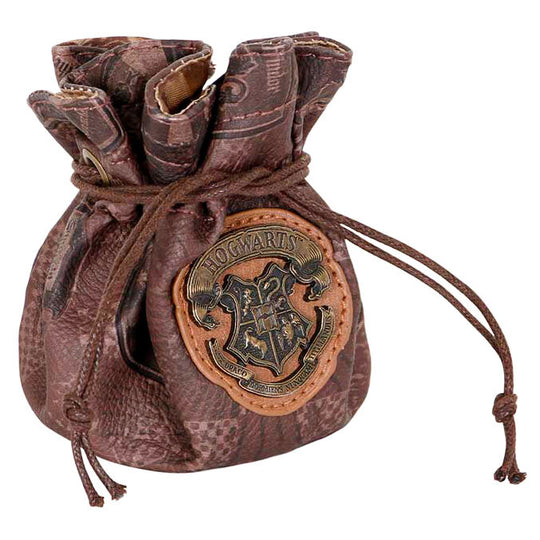 Détail du cuir et des coutures du portefeuille Harry Potter Pride